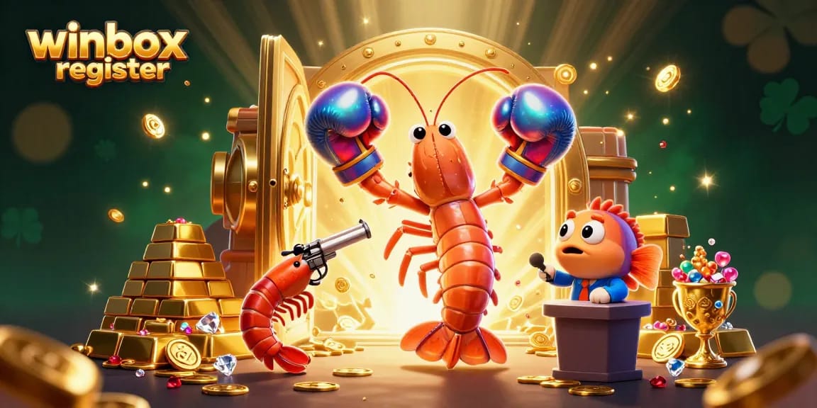 Engage with winbox register for thrilling casino experiences featuring bright game elements and adventurous aquatic characters.