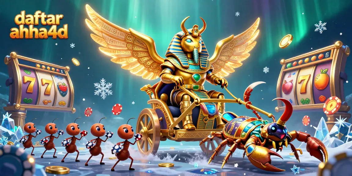 Mengklaim kemenangan di situs daftar ahha4d dengan simbol slot bertabur di sekitar.