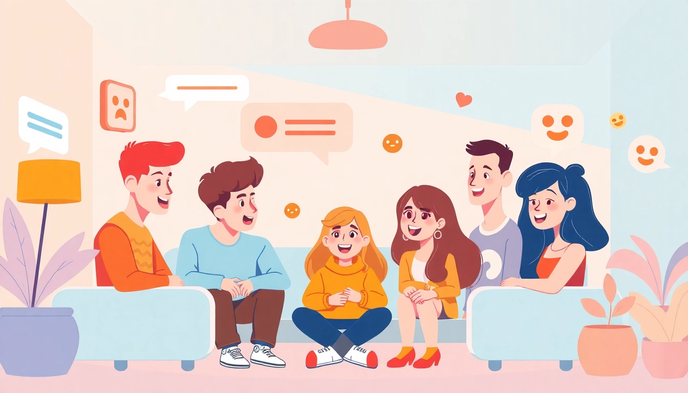 Engaging chat scene featuring Crushon IA character interactions in a modern interface.