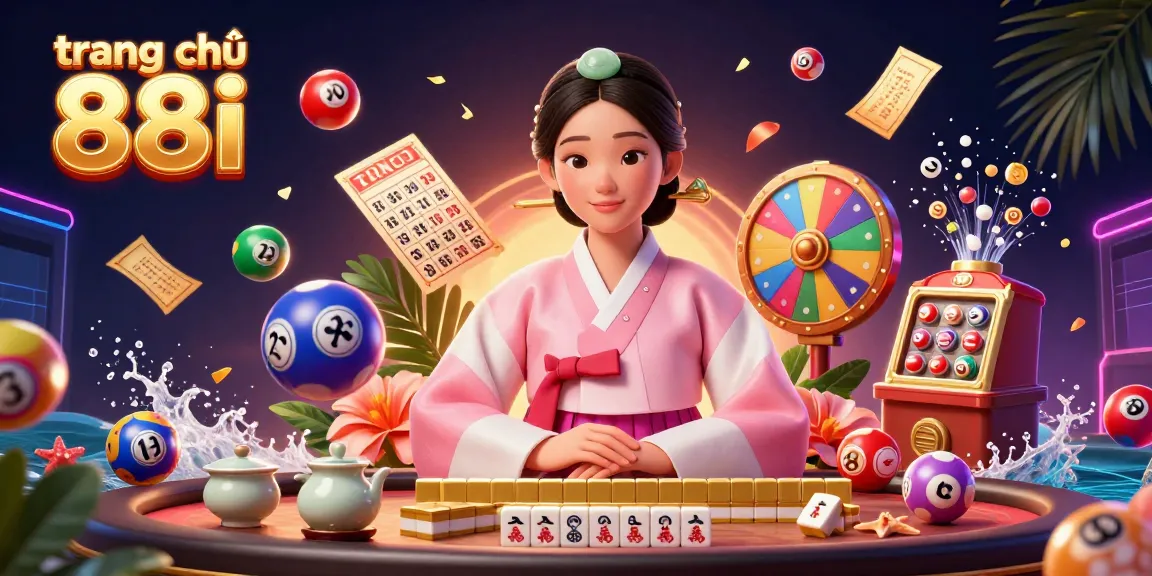 Engage with the vibrant world of trang chủ 88i in this dynamic casino illustration, featuring elegant traditional elements and exciting game visuals.
