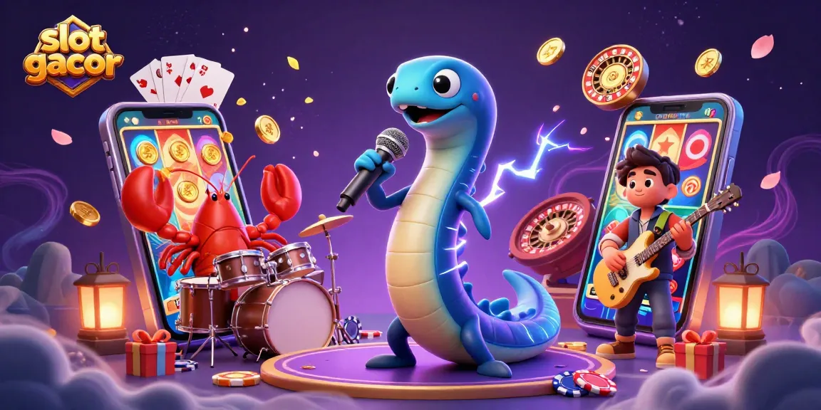 Experience the thrill of slot gacor gaming with a lively underwater scene featuring animated characters.