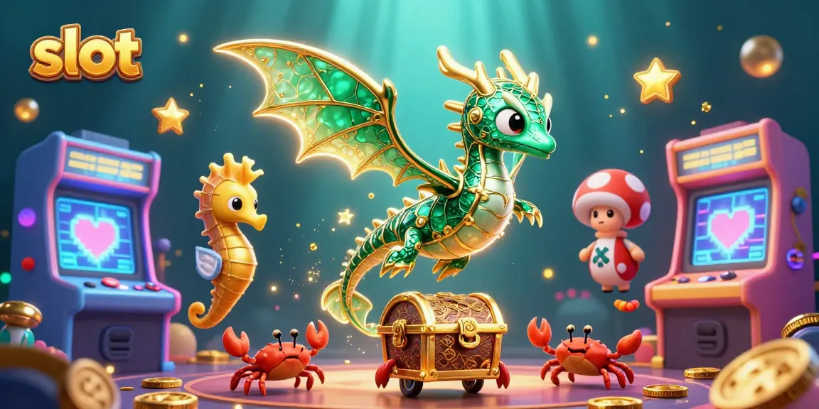 Slot gacor terbaru dengan naga laut berkilau dan peti harta karun yang menarik perhatian