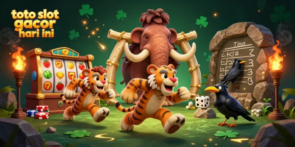 Rasakan keseruan toto slot gacor hari ini dalam ilustrasi kasino pra-sejarah yang menakjubkan.