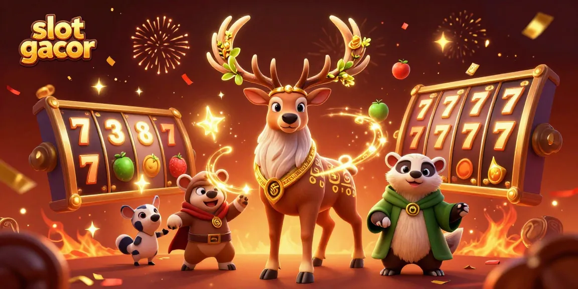 Experience high-energy gameplay with slot gacor surrounded by vibrant symbols and characters