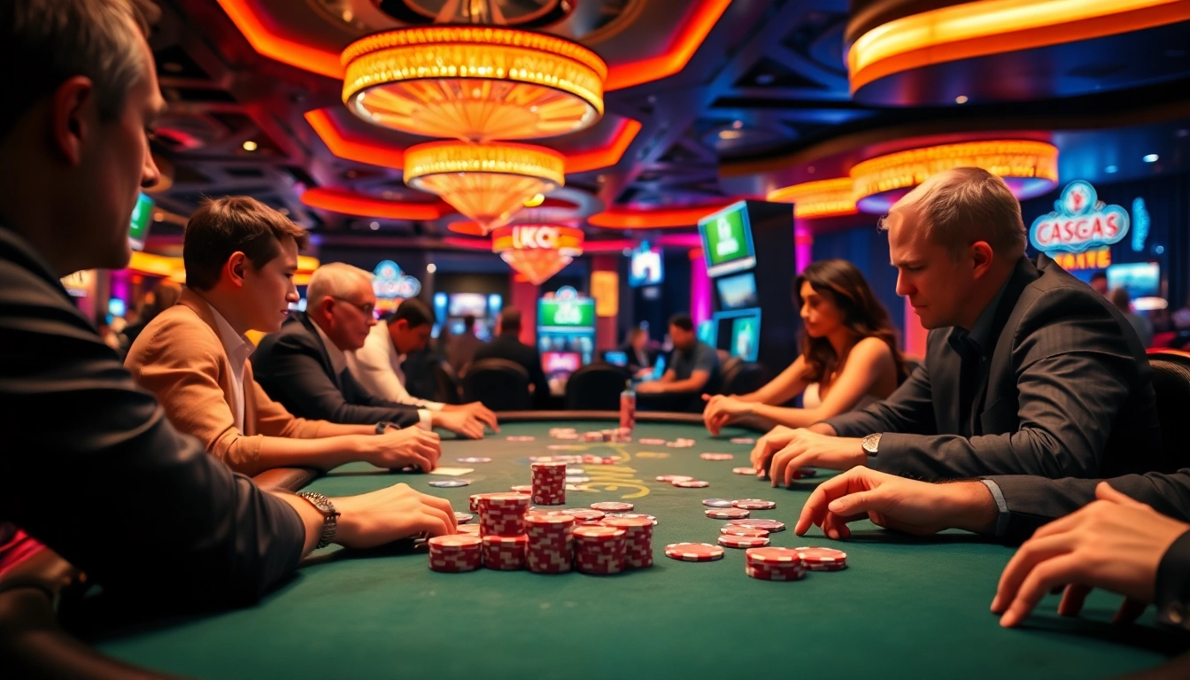 Arus Hoki dalam permainan kasino dengan pemain terlibat dalam poker.