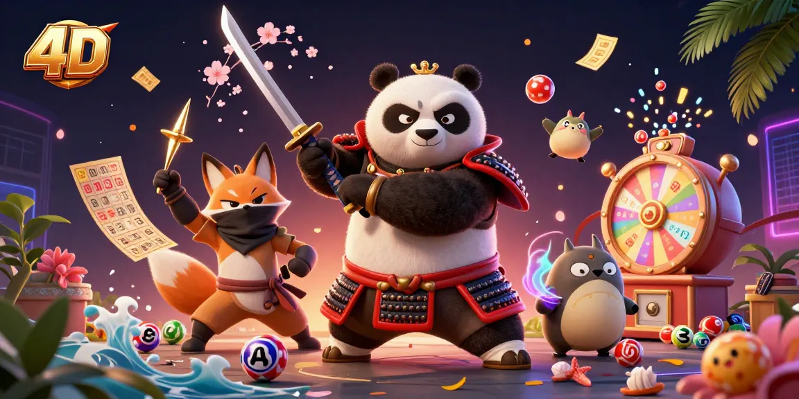 Engage in thrilling 4D gameplay with vibrant, dynamic characters surrounded by lottery fun!