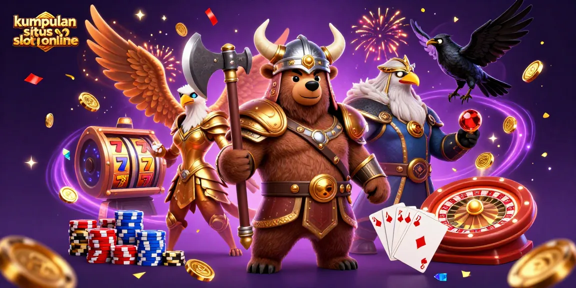 Engage with the excitement of kumpulan situs slot online through this vibrant and dynamic 3D illustration.