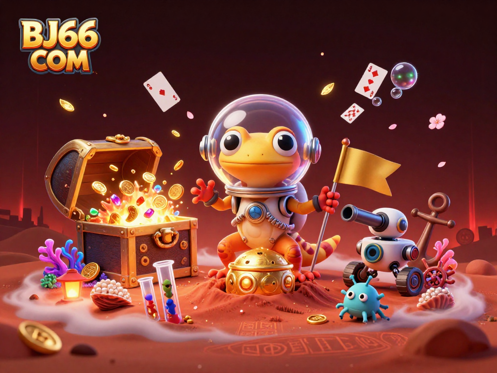 Bet and win big at BJ66 COM's exciting golden casino adventure on Mars!