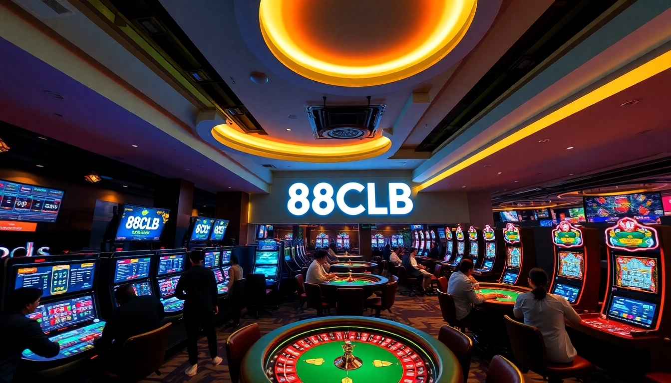 Exciting gaming environment at 88clb casino with diverse players.