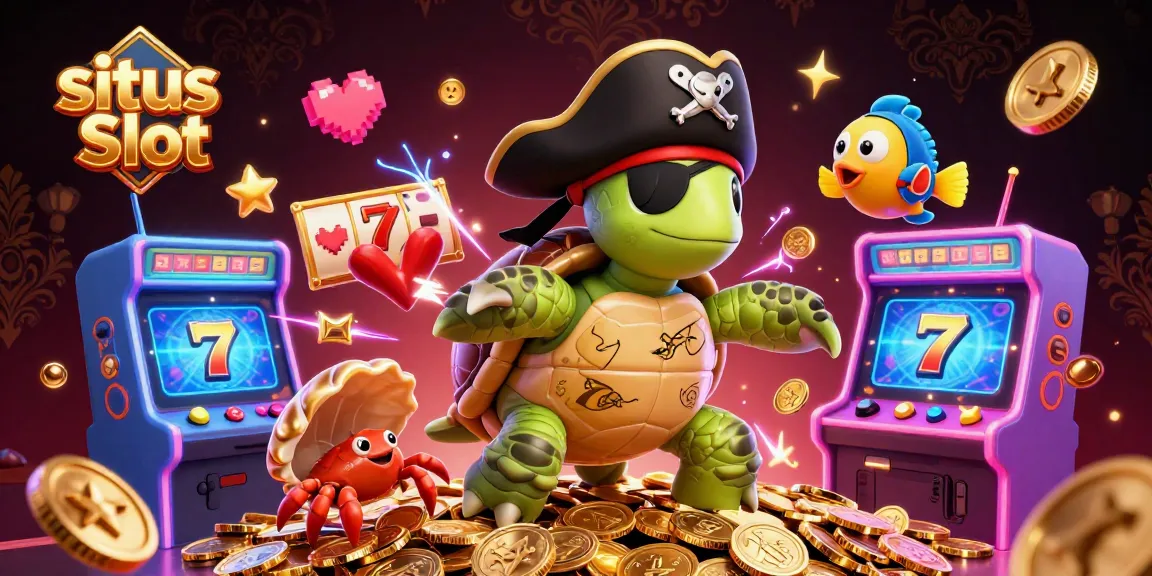 Experience the excitement of situs Slot with vibrant 3D characters, casino coins, and dynamic gaming elements.