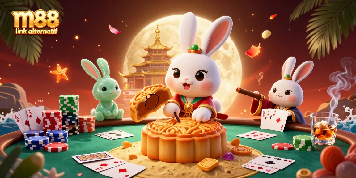 Play poker with m88 link alternatif while enjoying a thrilling moon-themed casino adventure.