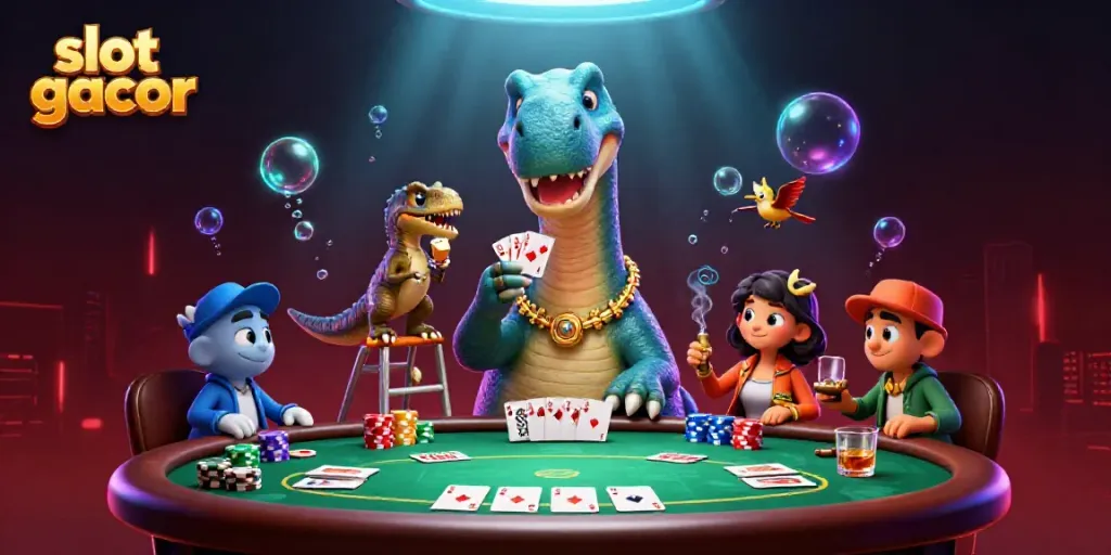 Menangkan slot gacor dengan karakter unik berinteraksi di kasino penuh warna.