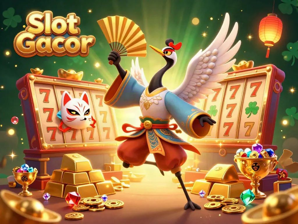 Experience the thrill of Slot Gacor with vibrant slot reels, lucky symbols, and golden treasures.