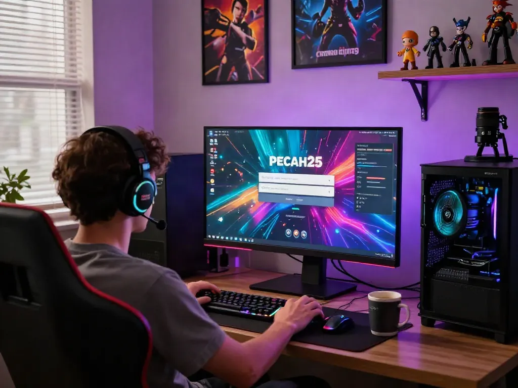 Antarmuka login pecah25 dalam pengalaman bermain game yang dinamis
