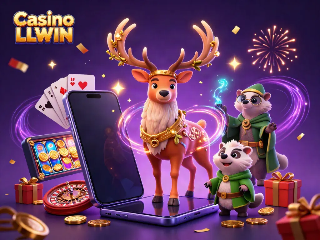 Experience the excitement at Casino LLWIN with vibrant characters and games.