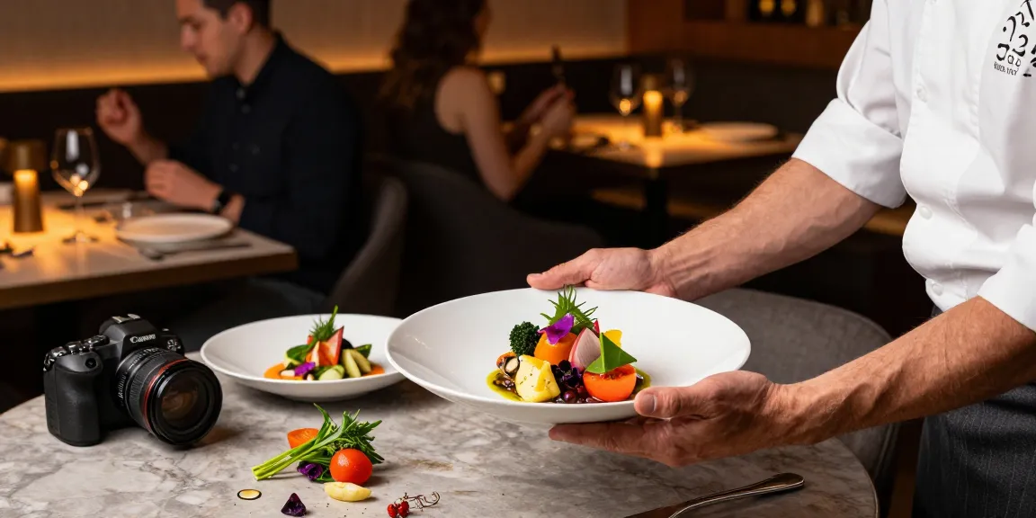 Sydney303 Slot dining experience with elegant plating and vibrant ingredients at TrestleOnTenth restaurant.