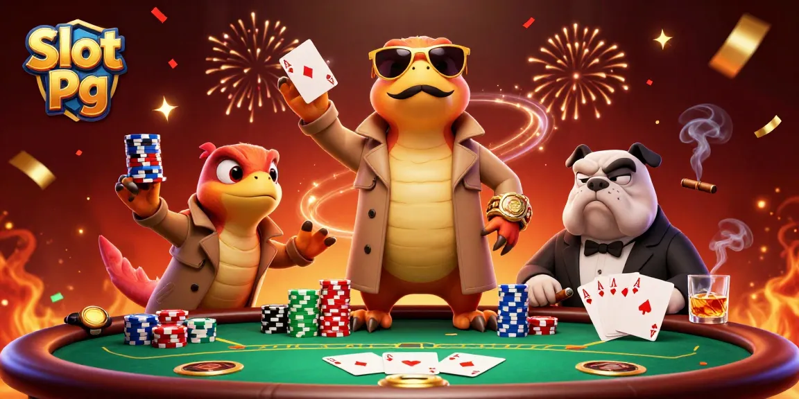 Experience the thrill of Slot Pg with raptors in disguise at a casino table full of excitement.