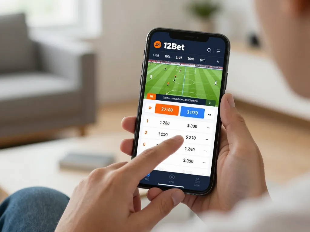 Đặt cược trên Link 12bet thông qua giao diện di động trình chiếu các sự kiện thể thao trực tiếp