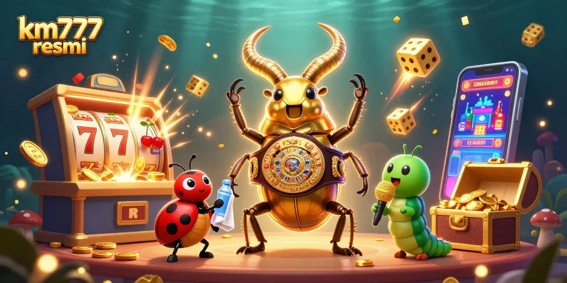 Experience thrilling wins at km777 resmi with this vibrant casino showdown illustration.