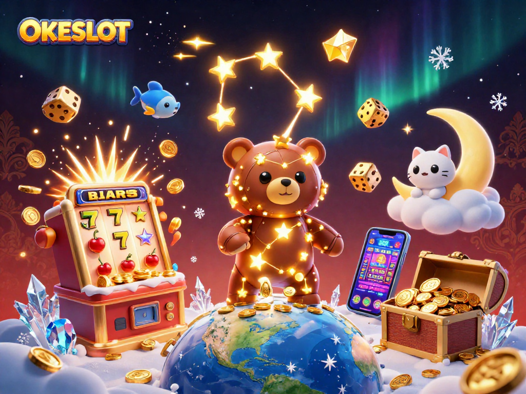 Gali hadiah besar dengan OKESLOT pada mesin slot bertema luar angkasa yang menarik.