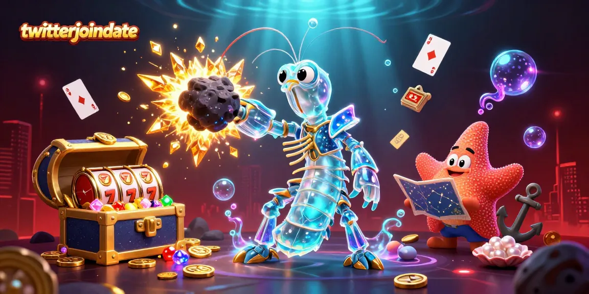 Menangkan jackpot dengan twitterjoindate dalam ilustrasi slot yang cerah dan dinamis.