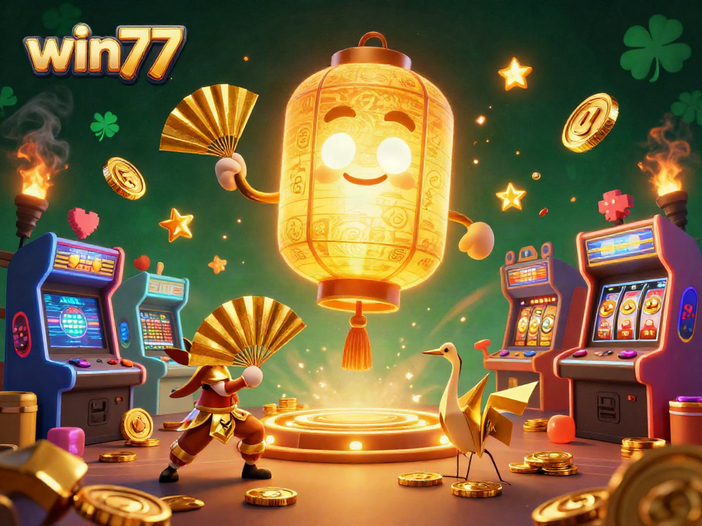 Memenangkan jackpot dengan win77 di kasino malam yang terindah dan penuh warna.