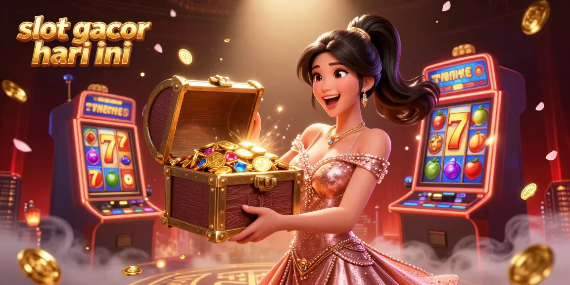 Engage in thrilling wins with slot gacor hari ini featuring vibrant slot reels and treasures.