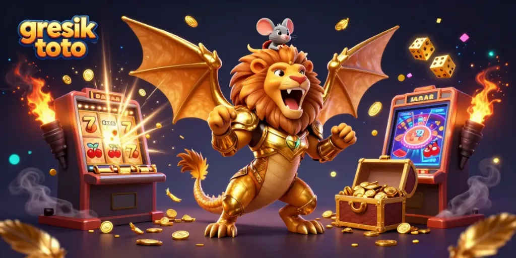 Experience the thrill of gresik toto with a golden chimera and exciting slot machine action!