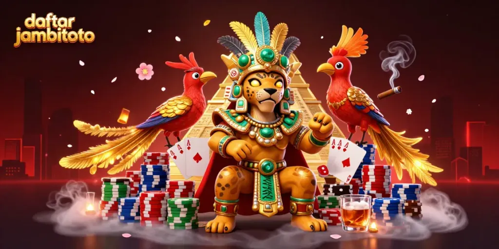 Win big with daftar jambitoto at an exciting online casino, featuring vibrant 3D characters and dynamic gambling elements.