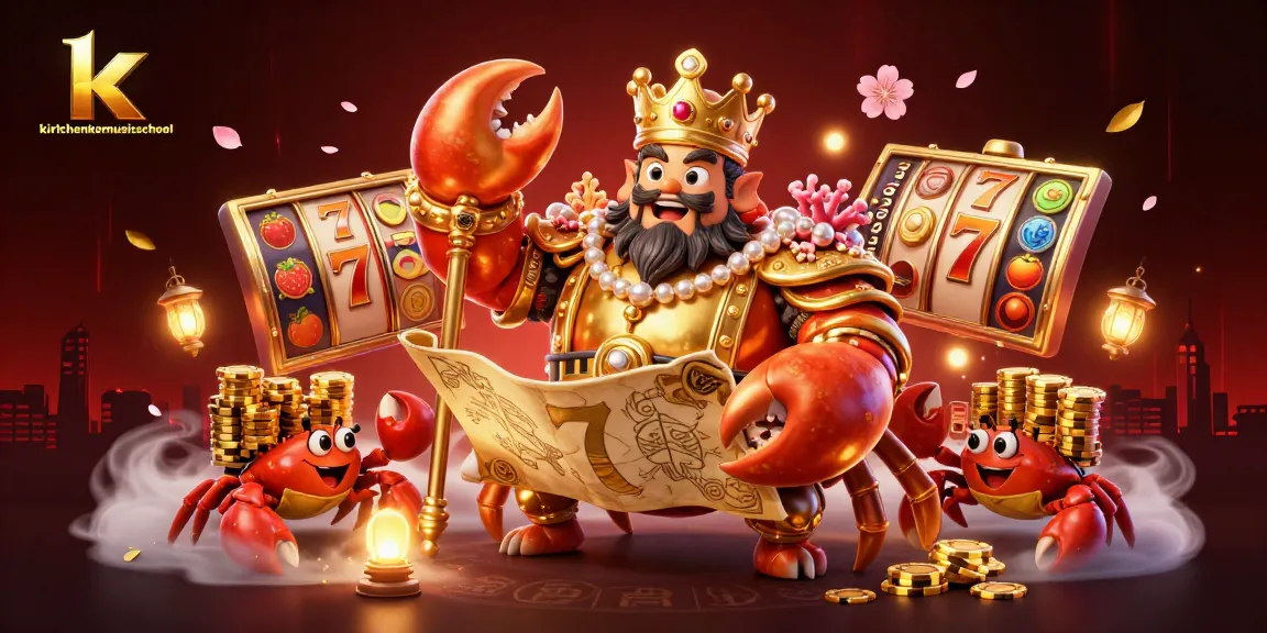 Memenangkan jackpot di kirichenkomusicschool dengan simbol keberuntungan dan elemen kasino menarik.