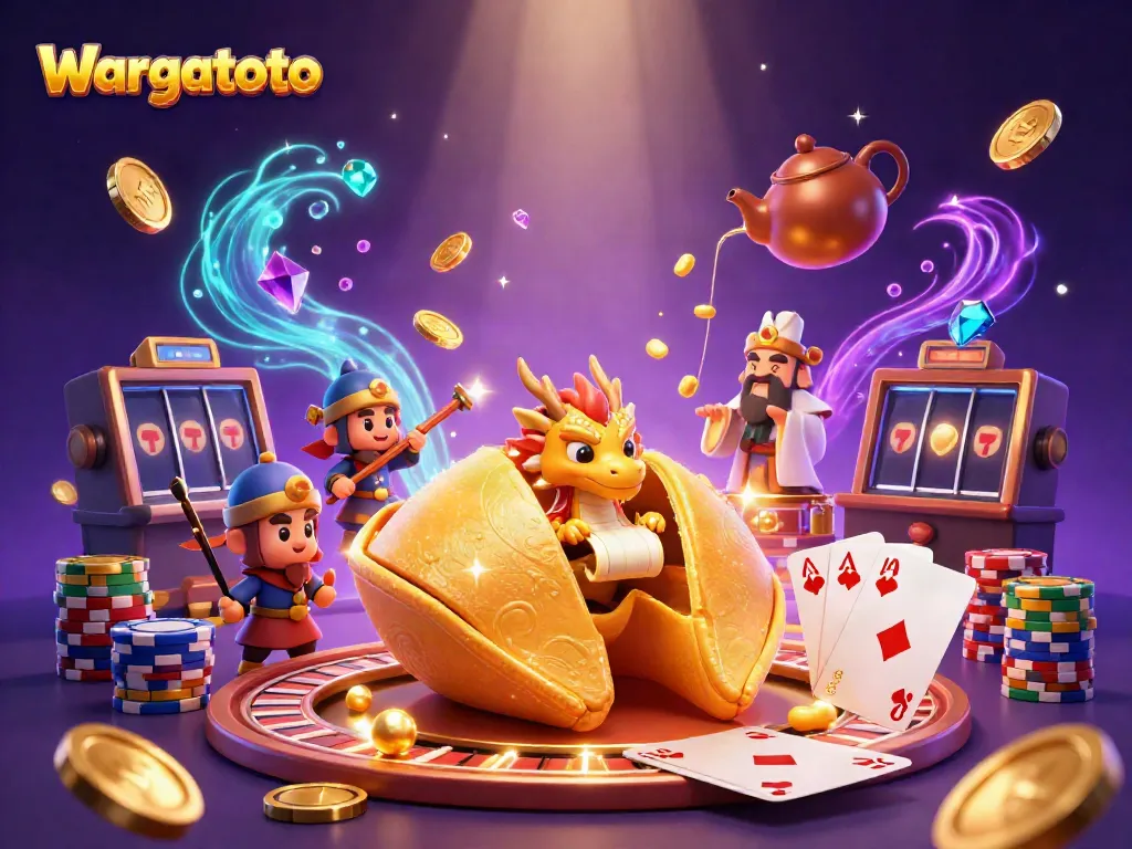 Wargatoto menyajikan ilustrasi kasino 3D dengan elemen keberuntungan dan permainan yang dinamis.
