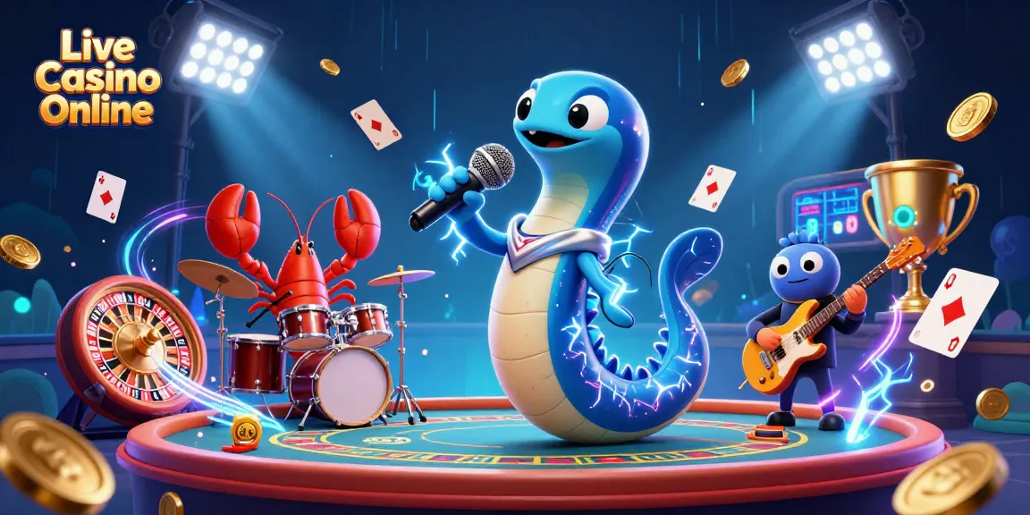 Experience the thrill of Live Casino Online with vibrant attractions and dazzling elements.