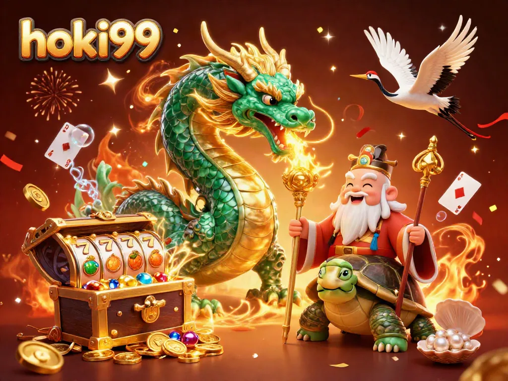 Menangkan permainan di hoki99 dengan naga emerald, kura-kura bijak, dan simbol slot keberuntungan.