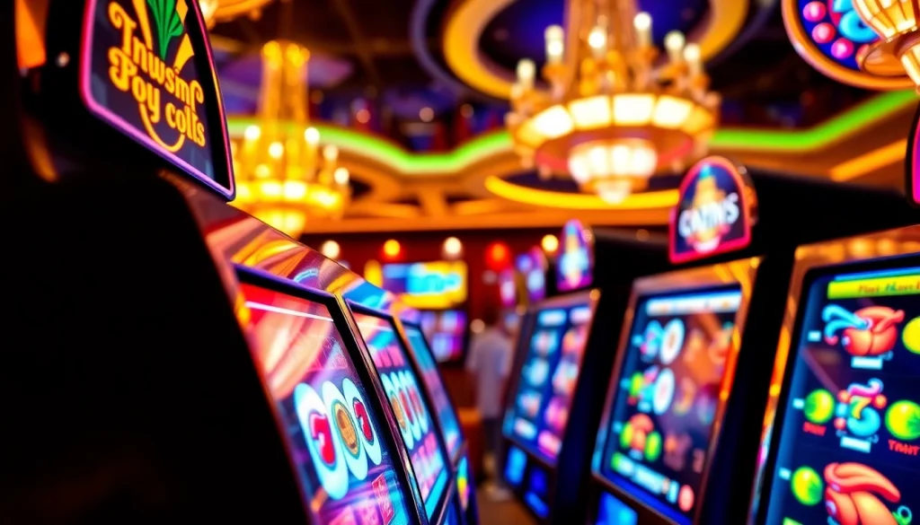 Main slot machine from https://emasputihtotorr.com/ featuring colorful reels and bright lights